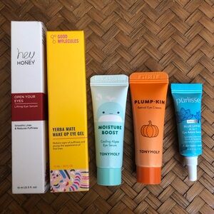 Deluxe Eye Serum Samples: Hey Honey / Good Molecules / TonyMoly / pūrlisse